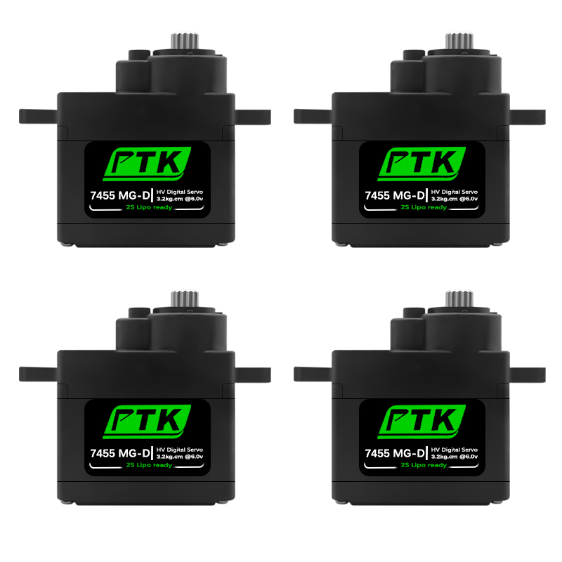 Rc Hobby Products - PTK 7455MG-D เซอร์โว 12g เซอร์โวดิจิตอลเกียร์โลหะสำหรับ EPP