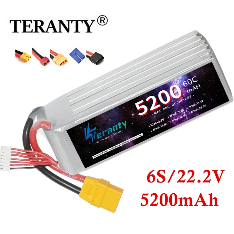 Rc Hobby Boat - Teranty 6S 5200mAh LiPo แบตเตอรี่22.2V 60C