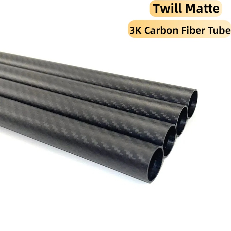 Rc Hobby Youtube - 1 PC Twill Matte คาร์บอนไฟเบอร์หลอด 3