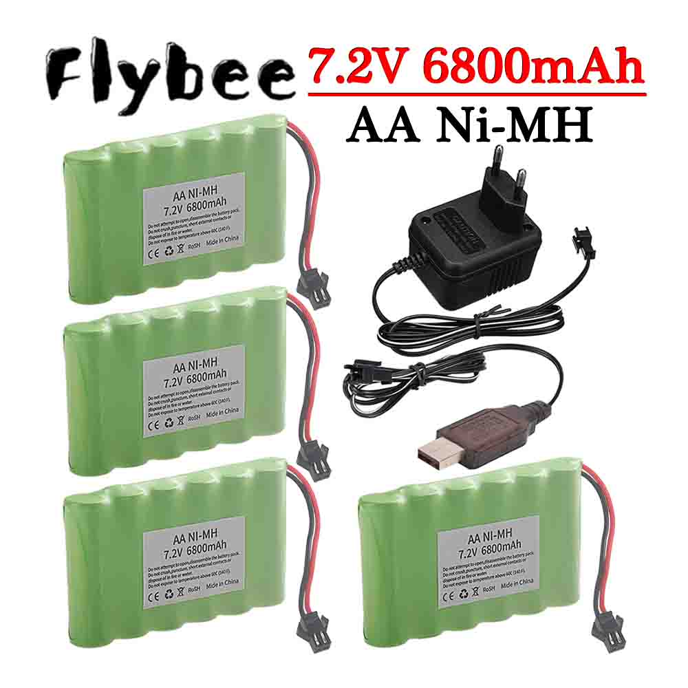 Rc Hobby Boat - Ni-MH 7.2V 6800mAh ปลั๊ก SM แบตเตอรี่และ