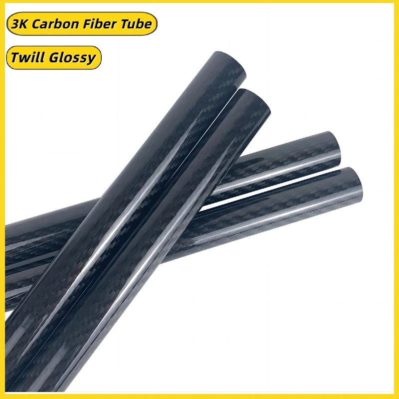 Rc Hobby Youtube - 1 PC Glossy Twill คาร์บอนไฟเบอร์หลอด 3K