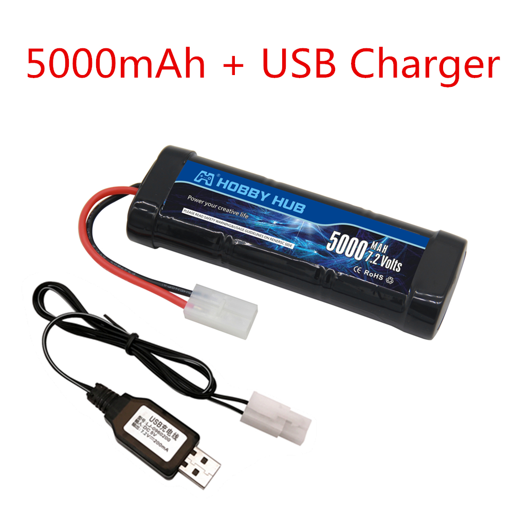 แบตเตอรี่ใหม่ 7.2V 5000/6800mA - Rc Hobby Boat บทวิจารณ์และราคา