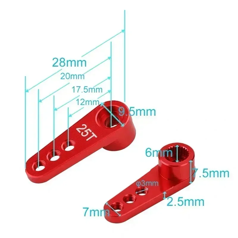NEEBRC 25T โลหะ Servo Arm 3 หล - Rc Hobby Products บทวิจารณ์และราคา