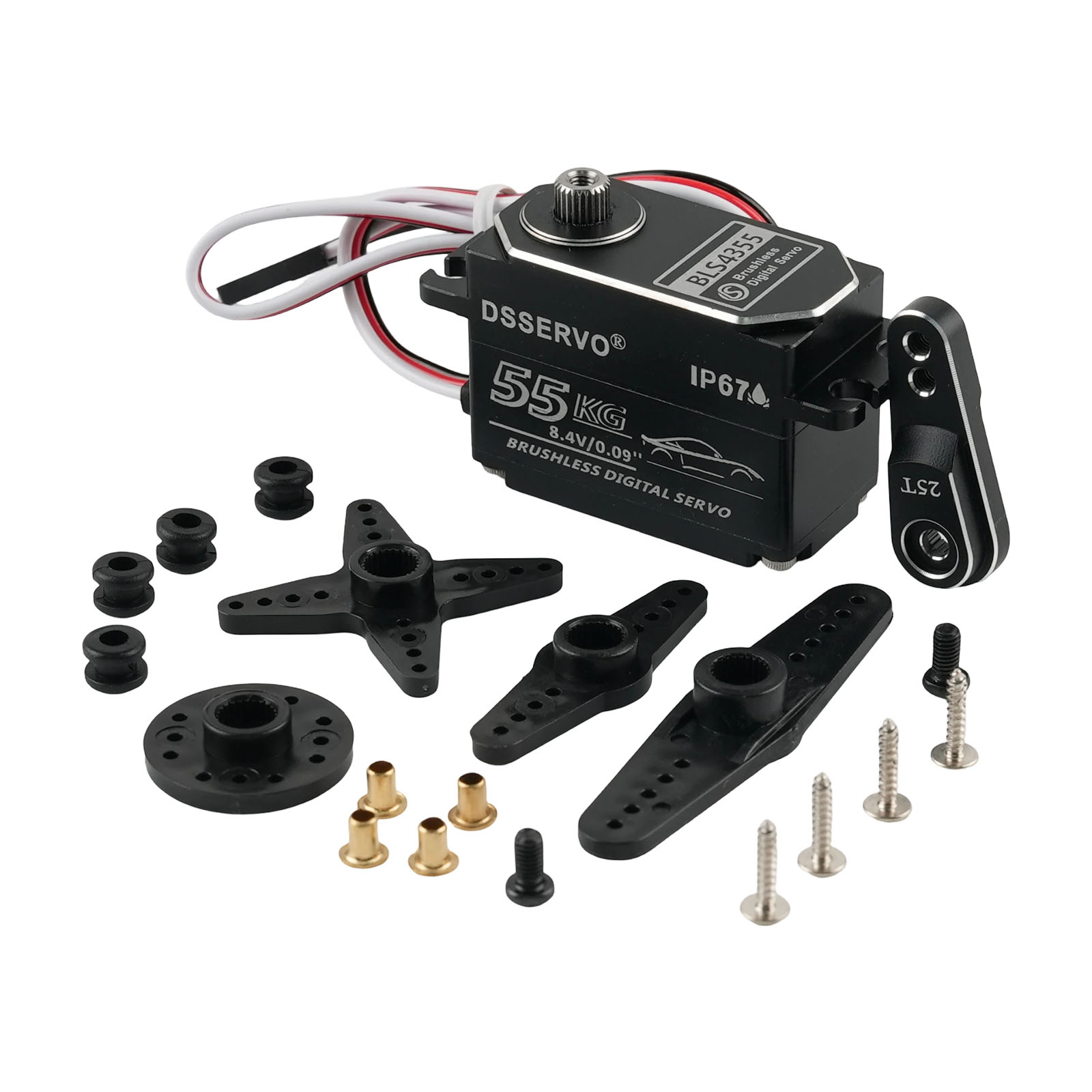 เซอร์โว Dsservo BLS4355 55KG แ - Rc Hobby Products บทวิจารณ์และราคา