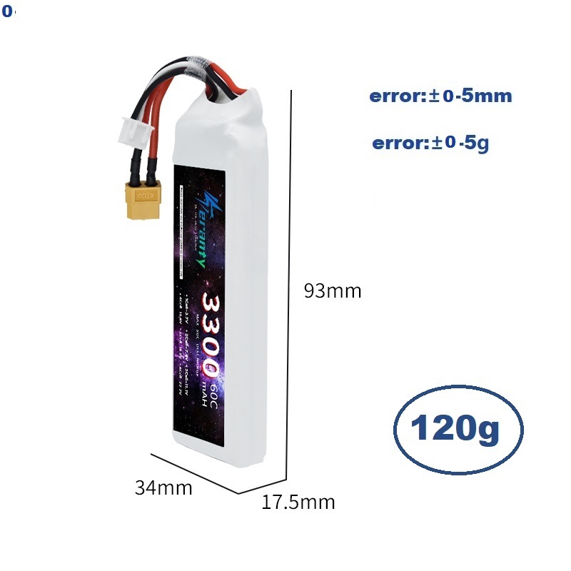 2S 7.4V LiPo แบตเตอรี่ 3300mAh - Rc Hobby Boat บทวิจารณ์และราคา