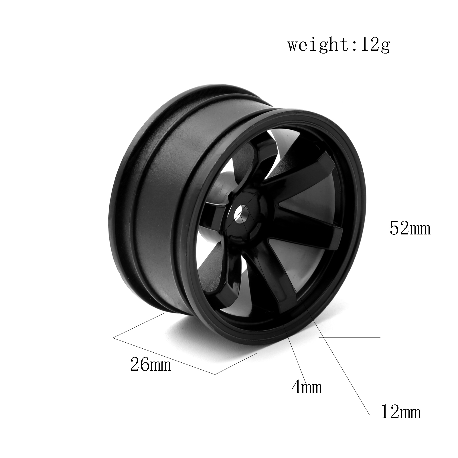 4ชิ้นดุมล้อพลาสติกยางรถแข่งของ - Rc Hobby Products บทวิจารณ์และราคา