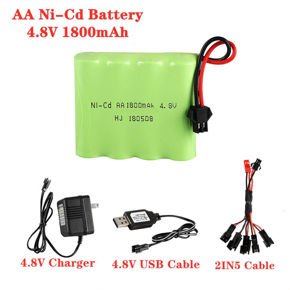 4.8V 1800mAh Ni-Cd AA แบตเตอรี - Rc Hobby Boat บทวิจารณ์และราคา
